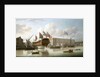 'St Albans' floated out at Deptford, 1747 by John Cleveley
