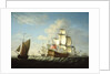 An English squadron getting under way by Francis Swaine