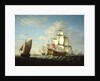 An English squadron getting under way by Francis Swaine