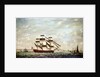 A two-decker and other vessels off Dover by Francis Holman