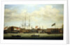 A small shipyard on the Thames by Francis Holman