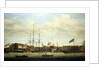 A small shipyard on the Thames by Francis Holman