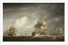 A fleet of East Indiamen at sea by Nicholas Pocock