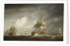 A fleet of East Indiamen at sea by Nicholas Pocock