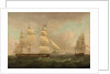A merchantman off Dover by Thomas Whitcombe