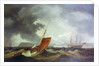 A Brixham trawler running into Torbay by Thomas Luny