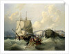 A brig leaving Dover by George Chambers the Elder