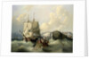A brig leaving Dover by George Chambers the Elder