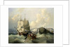 A brig leaving Dover by George Chambers the Elder