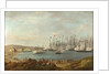 The international squadron carrying Prince Otto of Bavaria to become King of Greece firing a salute off Nafplio, February 1833 by attributed to John (Giovanni) Schranz