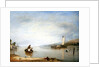 Dead calm: Boats off Cowes Castle by Augustus Wall Callcott