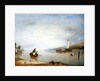 Dead calm: Boats off Cowes Castle by Augustus Wall Callcott
