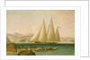 A Bermuda schooner yacht offshore by John Lynn