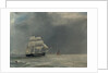 A steam paddle frigate by unknown