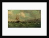 A ship off a high coast by John James Wilson