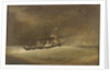 A P&O paddle steamer running before a gale by Robert Strickland Thomas