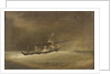 A P&O paddle steamer running before a gale by Robert Strickland Thomas