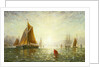A Brixham trawler by William Adolphus Knell