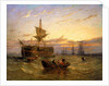 Indiamen in the Thames by William Adolphus Knell