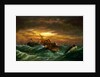 Shipwreck with a paddle tug towing a lifeboat in a gale by Richard Henry Nibbs