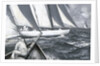 A yacht luffing by Charles M Padday
