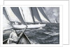 A yacht luffing by Charles M Padday