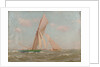 Yachts at sea by John Fraser