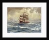 A barque running before a gale by Thomas Jacques Somerscales