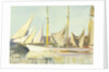 A three-masted schooner by John Everett