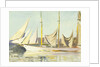 A three-masted schooner by John Everett