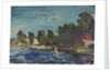 The Royal Yacht Squadron Club House at regatta time by John Everett