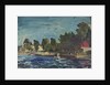 The Royal Yacht Squadron Club House at regatta time by John Everett
