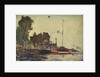 The Royal Yacht Squadron Club House at regatta time by John Everett