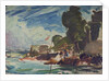 The Royal Yacht Squadron Club House, Cowes, at regatta time by John Everett