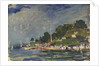 The Royal Yacht Squadron Club House, Cowes, at regatta time by John Everett