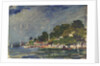 The Royal Yacht Squadron Club House, Cowes, at regatta time by John Everett
