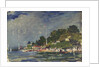 The Royal Yacht Squadron Club House, Cowes, at regatta time by John Everett
