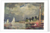 The Royal Yacht Squadron Club House, Cowes, at regatta time by John Everett