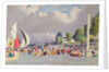 The Royal Yacht Squadron Club House, Cowes, at regatta time by John Everett