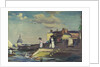 The Royal Yacht Squadron Club House, Cowes, at regatta time by John Everett