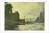 The Royal Yacht Squadron Club House, Cowes, at regatta time by John Everett