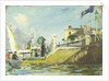 The Royal Yacht Squadron Club House, Cowes, at regatta time by John Everett