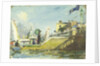 The Royal Yacht Squadron Club House, Cowes, at regatta time by John Everett