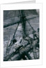 Heavy weather in the Channel: stowing the mainsail by Frank William Brangwyn