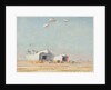 LSTs on the beach at Courseulles by Stephen Bone