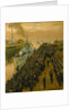 Arrival of second escort group of sloops at Liverpool by Stephen Bone