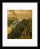 Arrival of second escort group of sloops at Liverpool by Stephen Bone