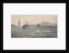 HMS 'Lanner' and 'Salvia' under bomb attack in Suda Bay by Rowland John Robb Langmaid
