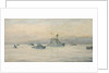 The Greek cruiser 'Averoff' and escorts by Rowland John Robb Langmaid