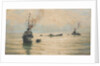Picking up survivors from a sinking U-boat by Rowland John Robb Langmaid